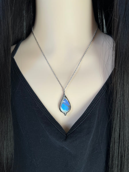Blue labradorite necklace