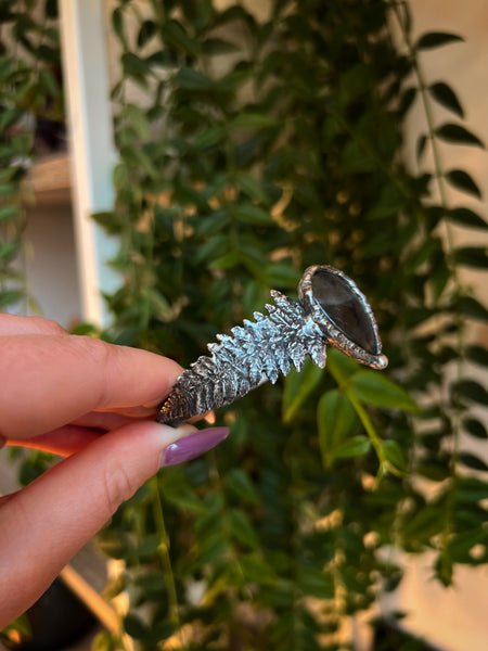 Labradorite fern bracelet