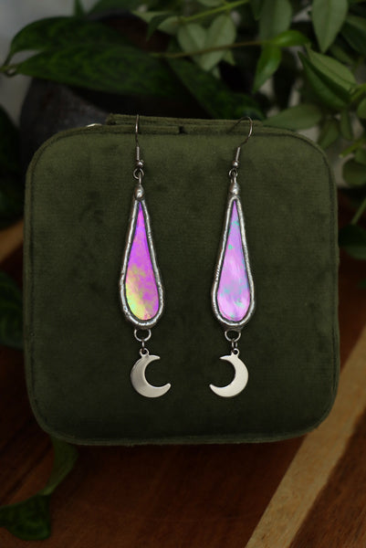 Stained glass earrings - drops