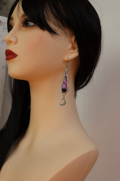Stained glass earrings - drops