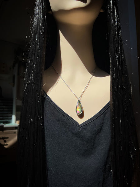 Rainbow labradorite necklace
