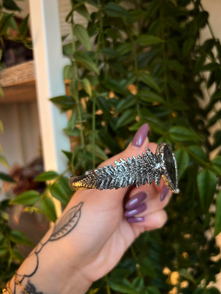 Labradorite fern bracelet