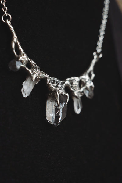 Clear quartz necklace