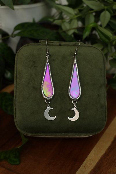 Stained glass earrings - drops