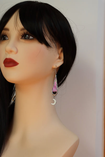 Stained glass earrings - drops