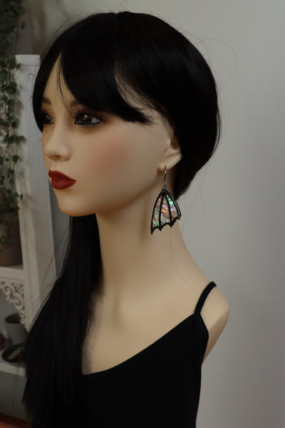 Stained glass earrings - wings