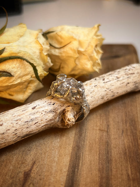 Herkimer diamond ring
