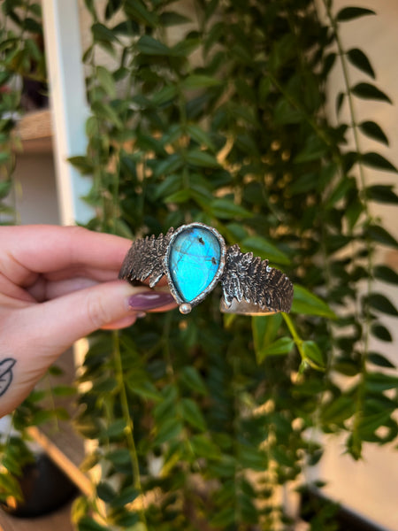 Labradorite fern bracelet