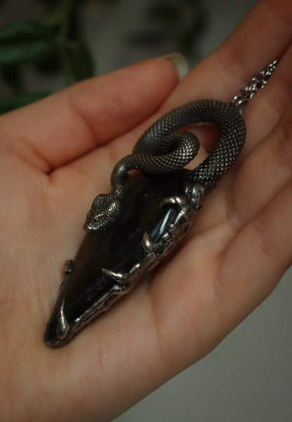 "Lana" labradorite snake necklace