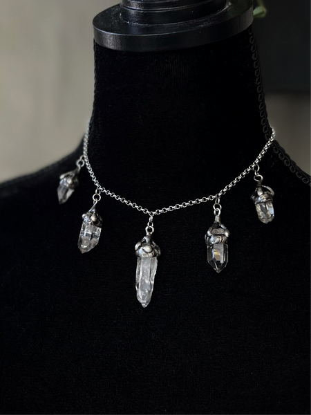 "Alina" clear quartz necklace - MADE UPON ORDER