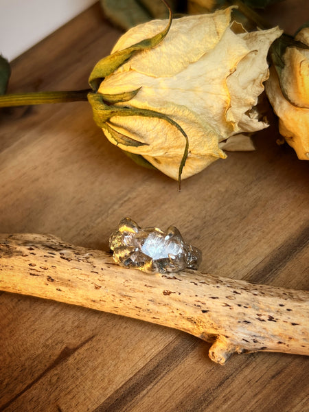 Herkimer diamond ring