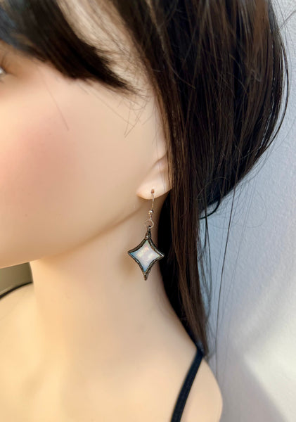 Stained glass earrings - stars