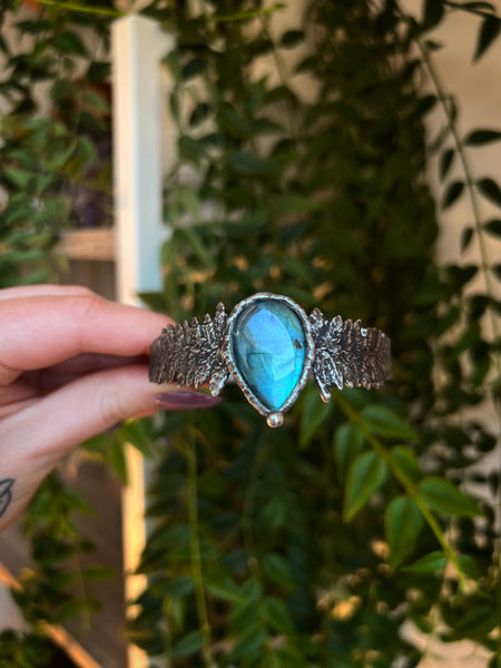 Labradorite fern bracelet