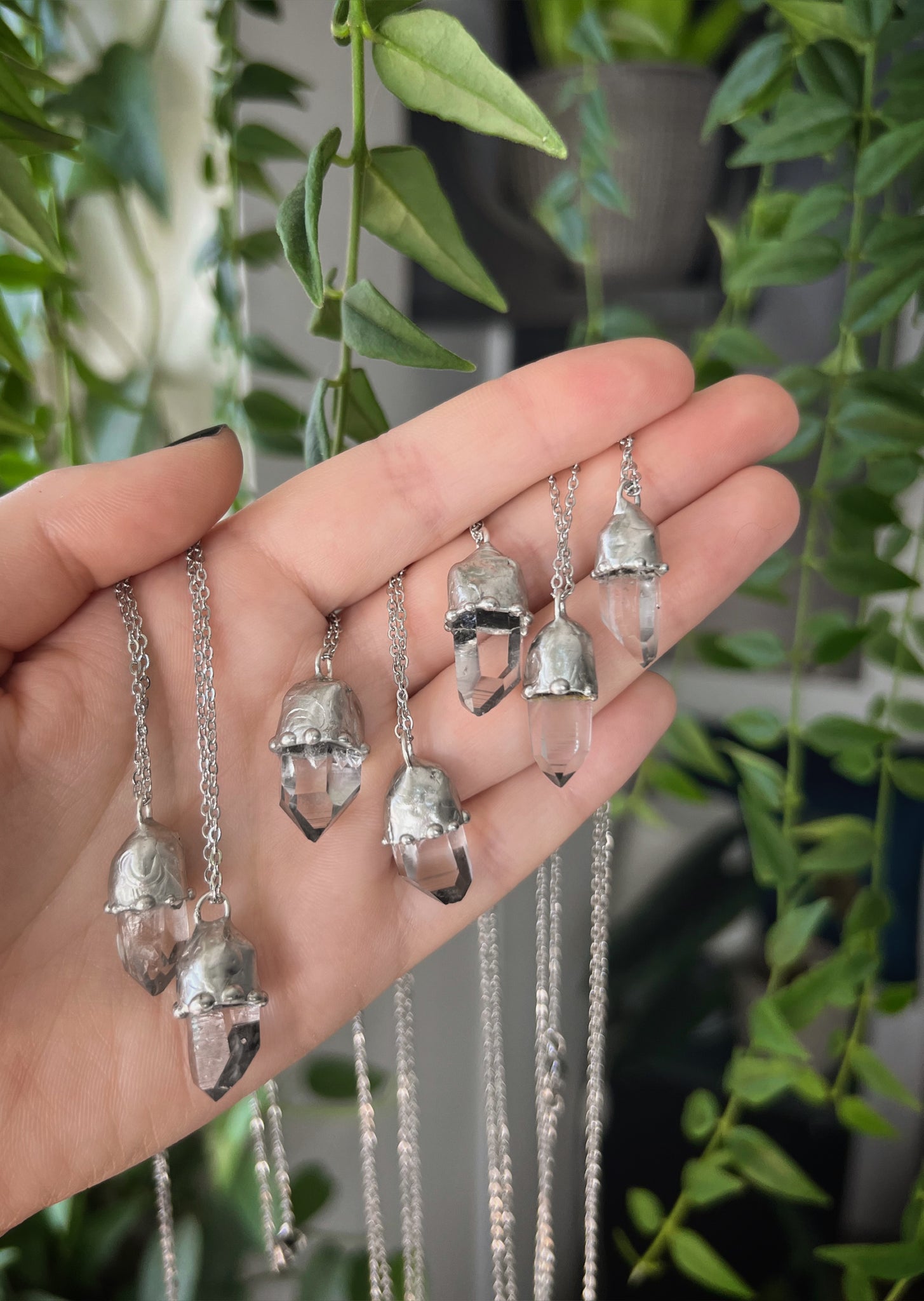 Clear quartz necklace 3