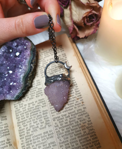 Amethyst spirit quartz pendant #2