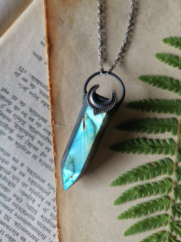 Labradorite wand pendant #1