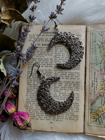 Crescent moon earrings #1