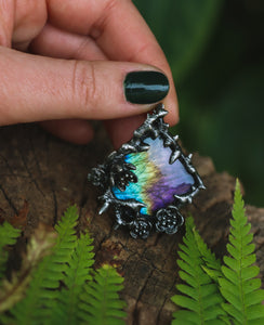 "Gwendolyn" rainbow labradorite necklace