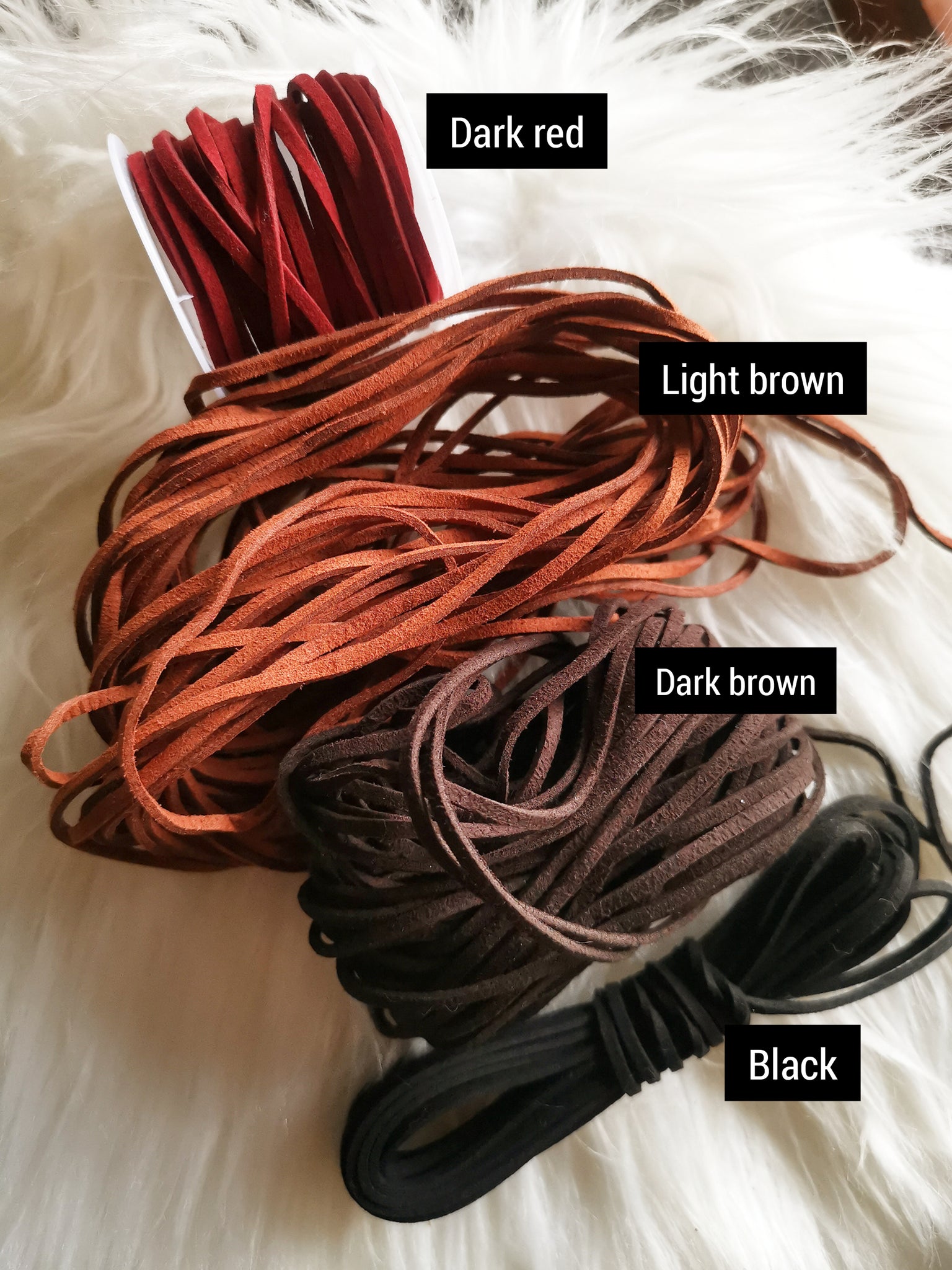 Replace chain for a vegan faux suede cord or a cotton cord