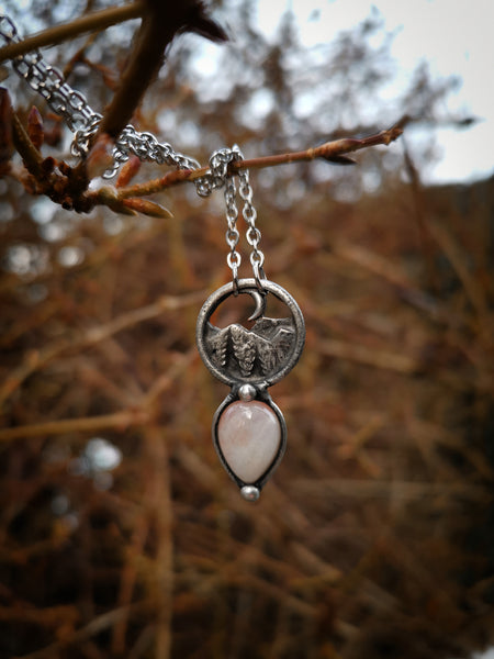 Landscape moonstone necklace #2