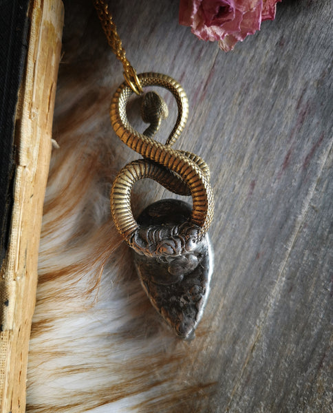 Brass serpent necklace #2