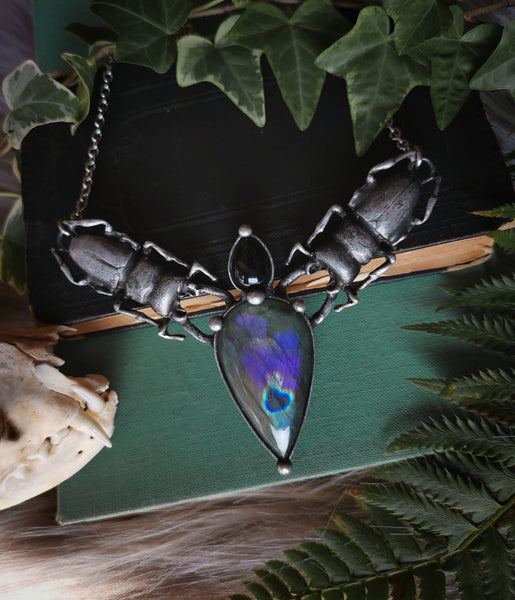 "Stag beetle" necklace