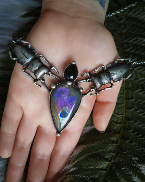 "Stag beetle" necklace