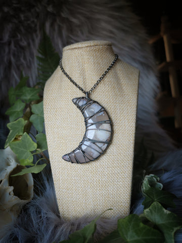 "Luna caged" necklace