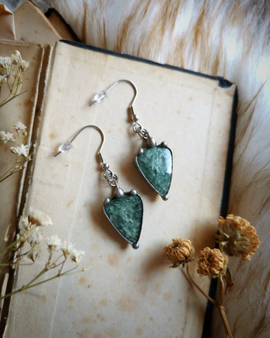 "Rayi" seraphinite earrings