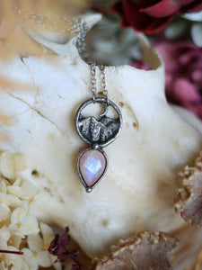 Landscape moonstone necklace #2