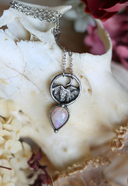 Landscape moonstone necklace #2