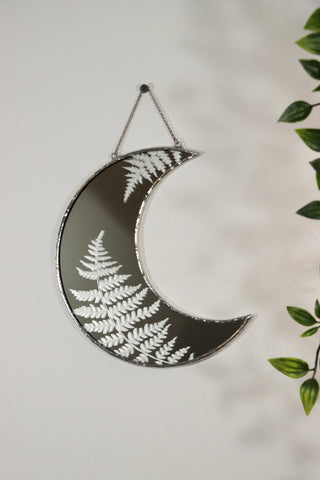 "Fern" crescent mirror